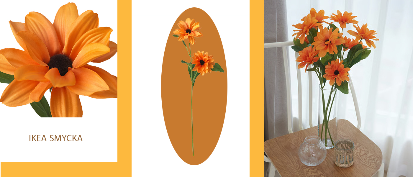 گل مصنوعی سوسن چشم سیاه ایکیا مدل IKEA SMYCKA